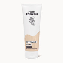 Peppermint Clean Shampoo | Pretty Curly Girl | Curly girl method approved | Vegan curly hair products | Pepermuntshampoo voor krullen | Shampoo voor gevoelige hoofdhuid en gezonde krullen | Refreshing peppermint shampoo for curly hair | Curly girl approved